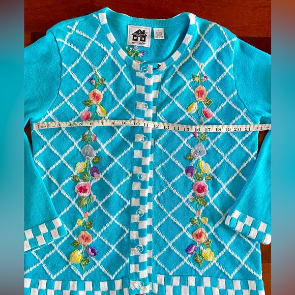 Storybook Knits unique cardigan sweater Cotton Blend - Picture 3 of 13